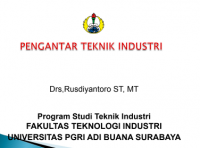 Pengantar Teknik Industri