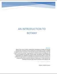 An Introduction to Botany